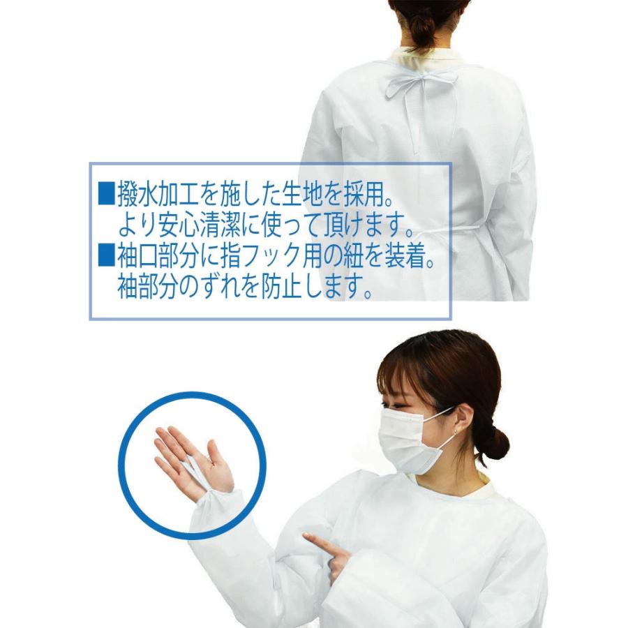 A7人気シール帳 アイソレーションガウン 撥水 ラミネート加工 使用 1000枚 セット 医療規格 AAMI レベル3取得 一枚ごと梱包 個包装 ディスポエプロン 代引不可 【2744835181】(98890円)