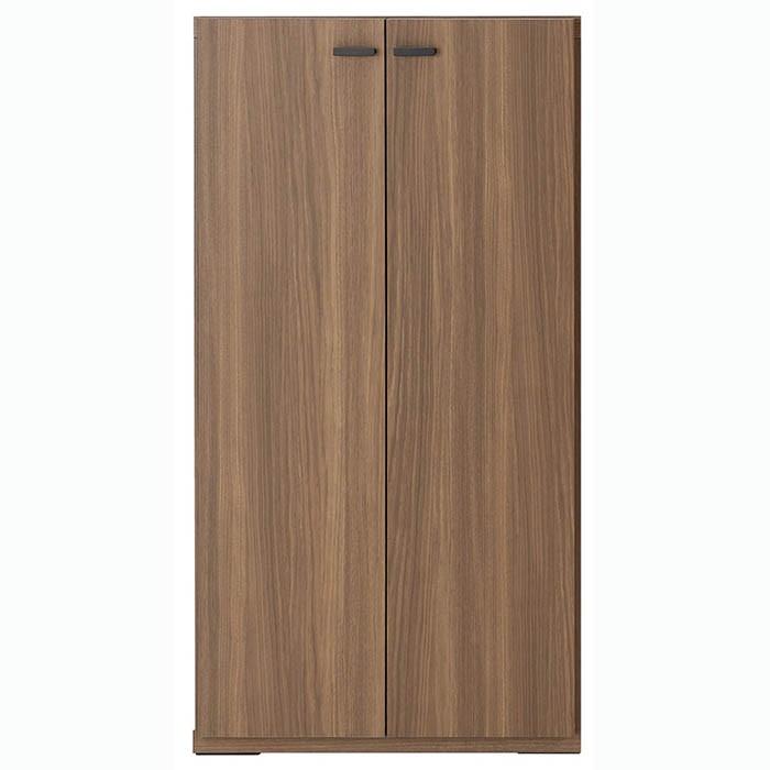 本州・四国は開梱設置無料 フナモコ リビングシェルフ 幅60×高さ113.8cm リアルウォールナット KFD-60 本棚 リビングシェルフ 壁面 収納 代引不可