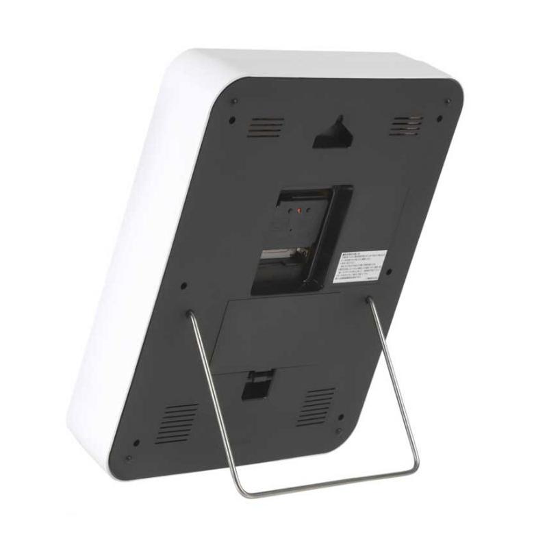 ノア精密 MAG 電波自動点灯置掛両用時計 ルック W-779 WH-Z ライト 電波時計 夜間秒針停止機能 ステップ秒針 マグ