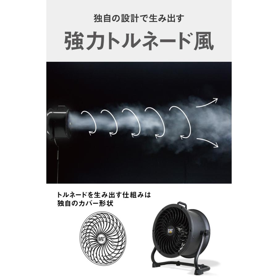 CAT サーキュレーター 35cm ブラック 壁・床タイプ AC EEMC-14ACBK