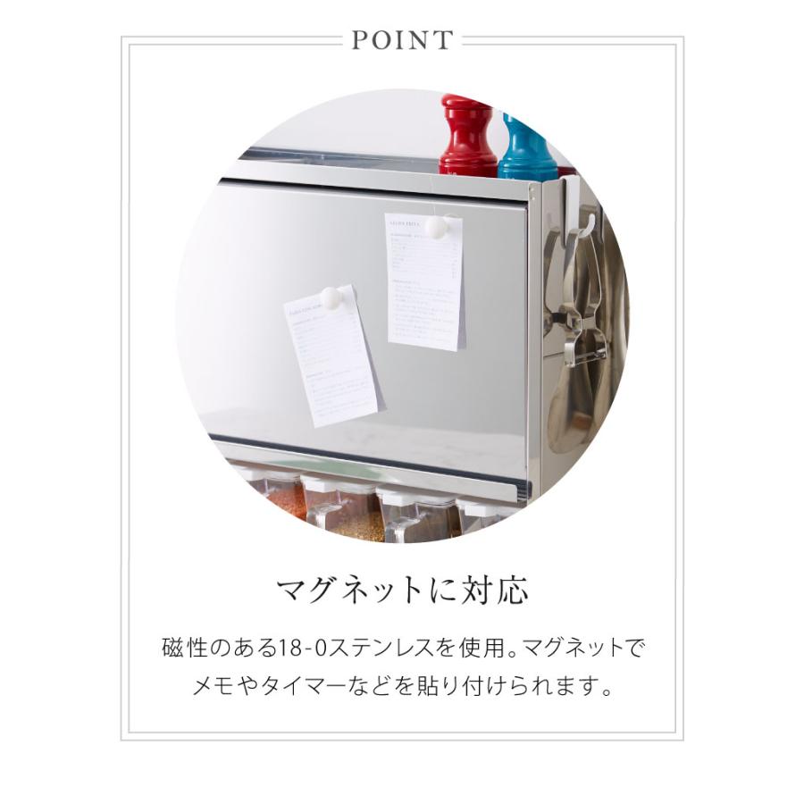日本製 燕三条 スパイスラック 5杯 ステンレス 調味料ポット付き