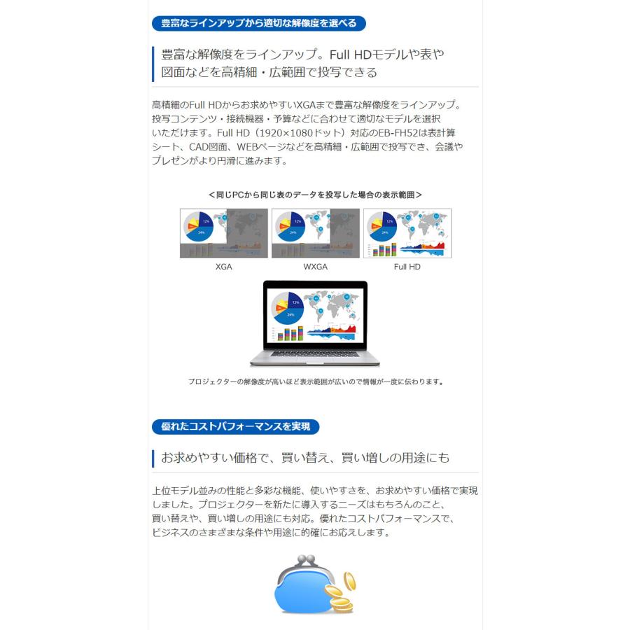 エプソン ビジネスプロジェクター ベーシックモデル EB-E01 XGA 3300lm