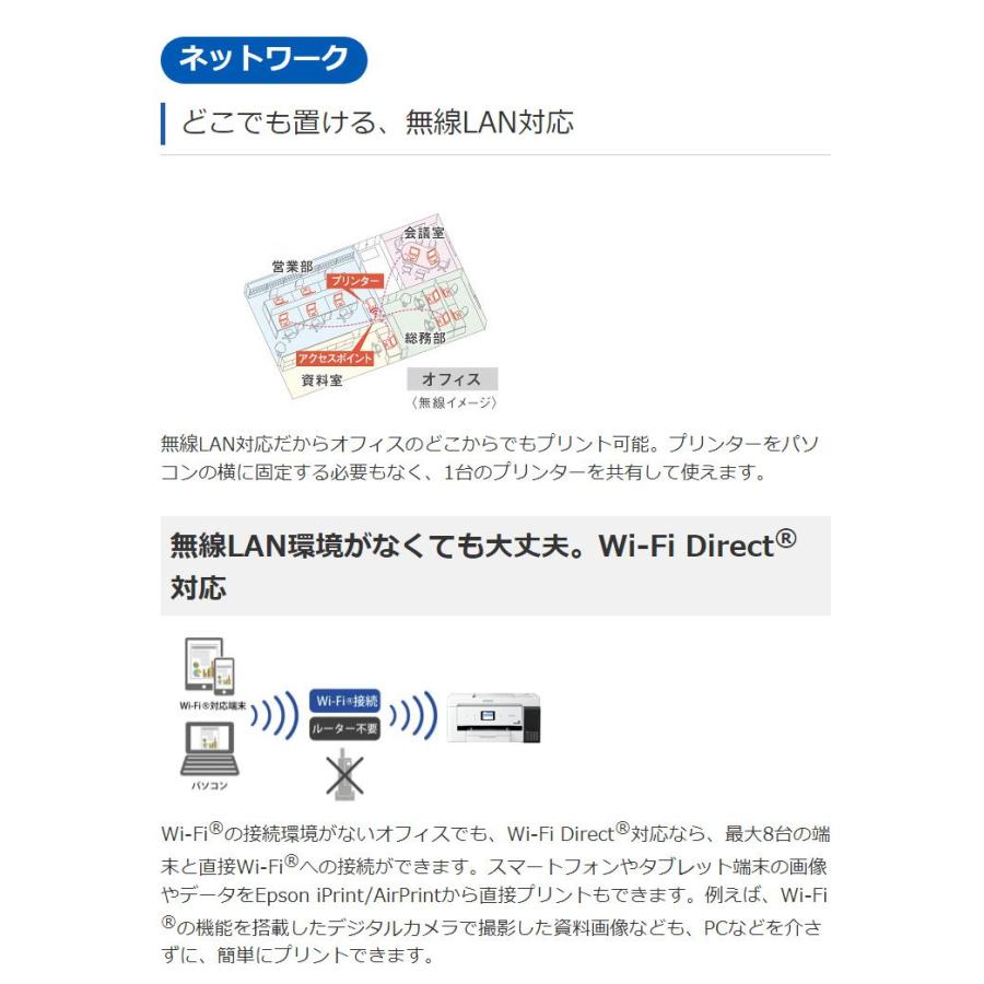 エプソン A4 カラーインクジェット複合機 A3ノビプリント対応 EW-M5610FT EPSON 代引不可の画像