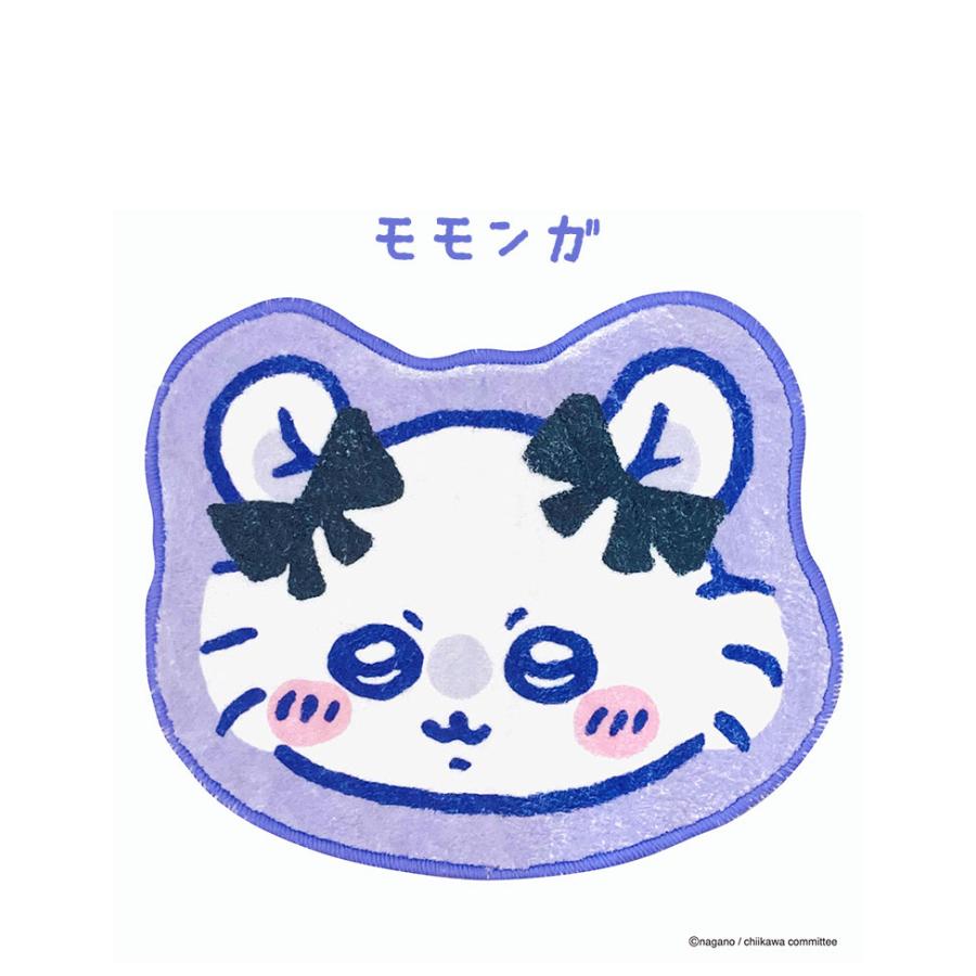 インテリアマット ちいかわ リボン ハチワレ うさぎ モモンガ 43×63cm