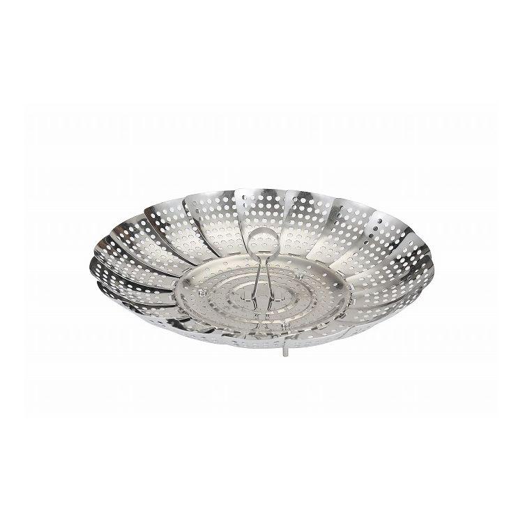 貝印 wellness ステンレスフリーサイズ蒸し器 DH6524 蒸し皿 ふかす ステンレス 伸縮 食洗機OK 日本製 肉まん 代引不可 | ブランド登録なし