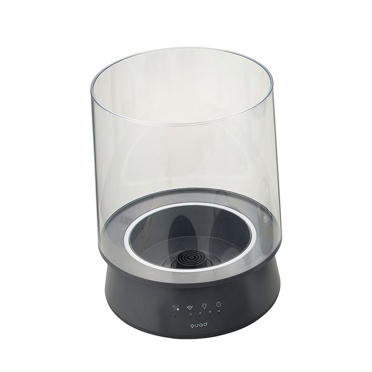 QUADS クワッズ ガラススチーム式加湿器 GLASS 2.6L ポット型 QS649