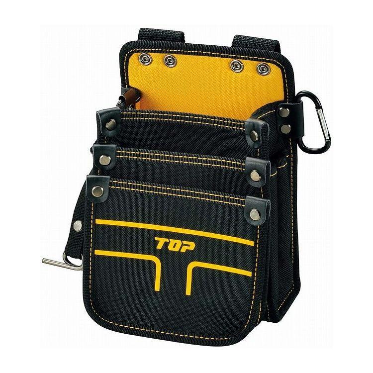 トップ工業 TOP ティーキャリーシリーズ 電工用腰袋3段タイプ 小 TPD-301S | ブランド登録なし