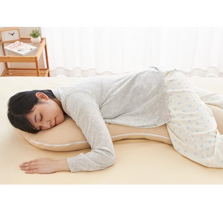 リコメン堂 抱き枕 S字 綿100% オーガニックコットン 洗える 抱き