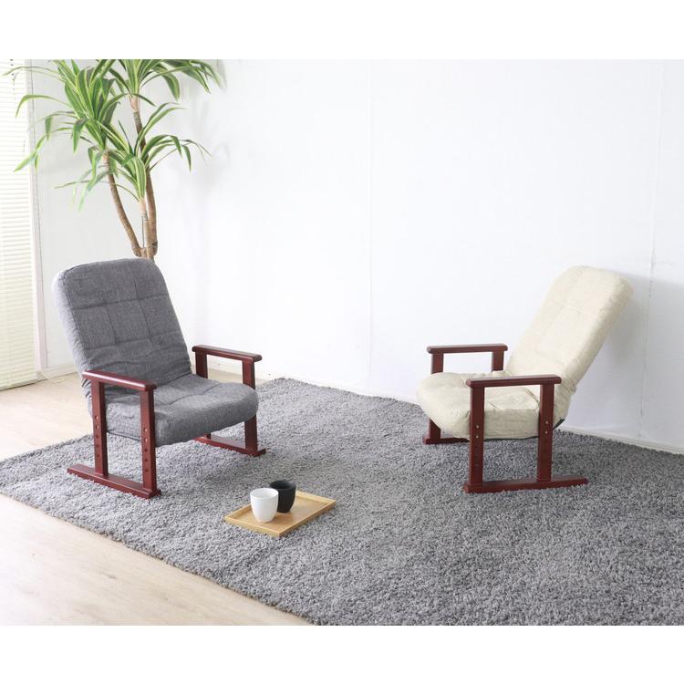 低反発入り高座椅子　ホワイト 低反発入り高座椅子 ホワイト