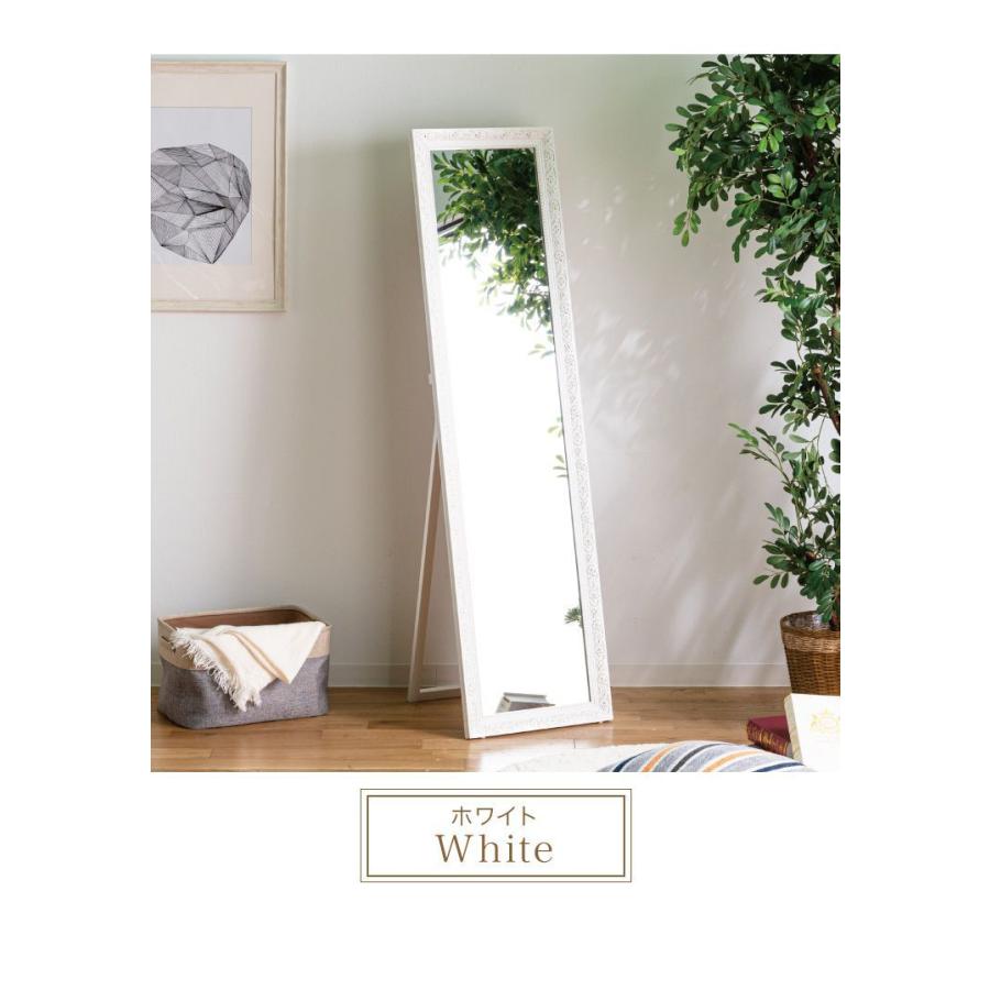 スタンドミラー アンティーク風 全身鏡 姿見 40×150 幅40 高さ150 飛散