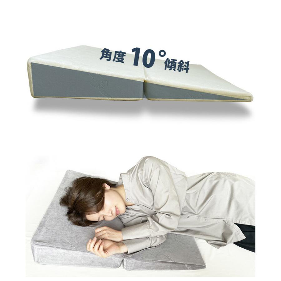 メディカルライフ ピロー type-9 傾斜枕 低反発枕 二つ折り枕 三角