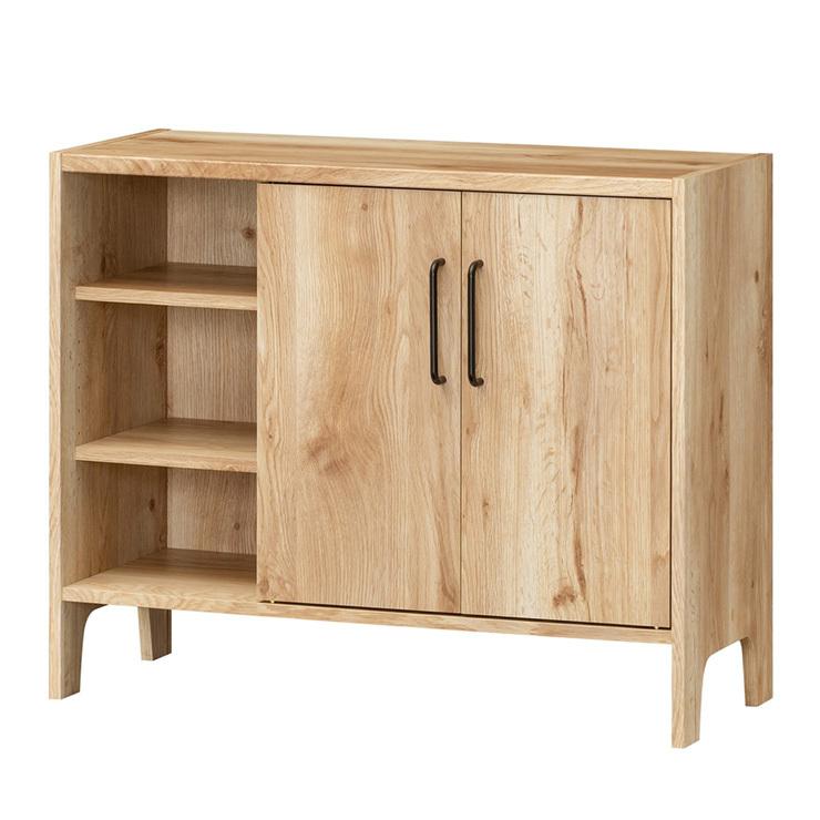 白井産業 日本製 ミドルボード ビエンテージライト 木目調 ヴィンテージ テレビボード 収納 三段 3段 組み立て簡単 組み立てやすい 1梱包 代引不可