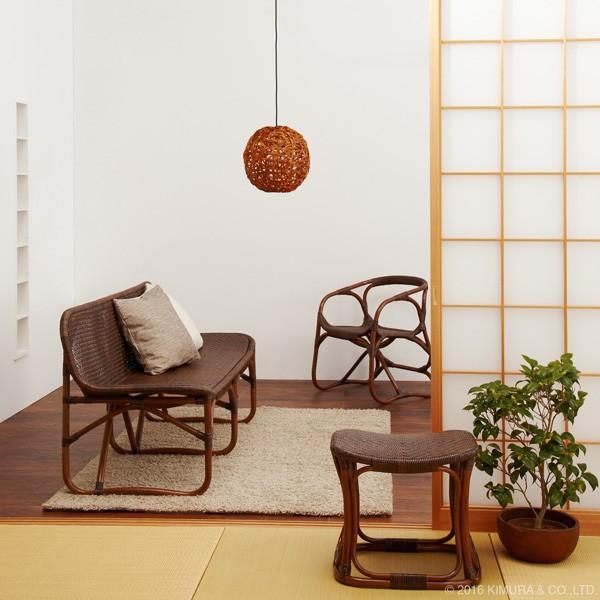 美品ラタン手編みカウチソファ ラタン 手編み カウチソファ 籐家具 インテリア カウチ ソファ ベンチ