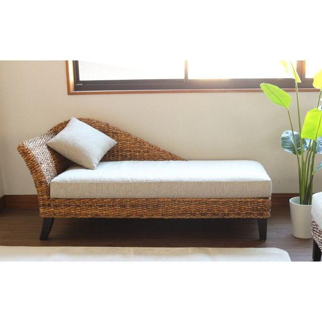 正規品】ラタン カウチソファ 一人掛け ハワイアン 1人掛け 一人 2人