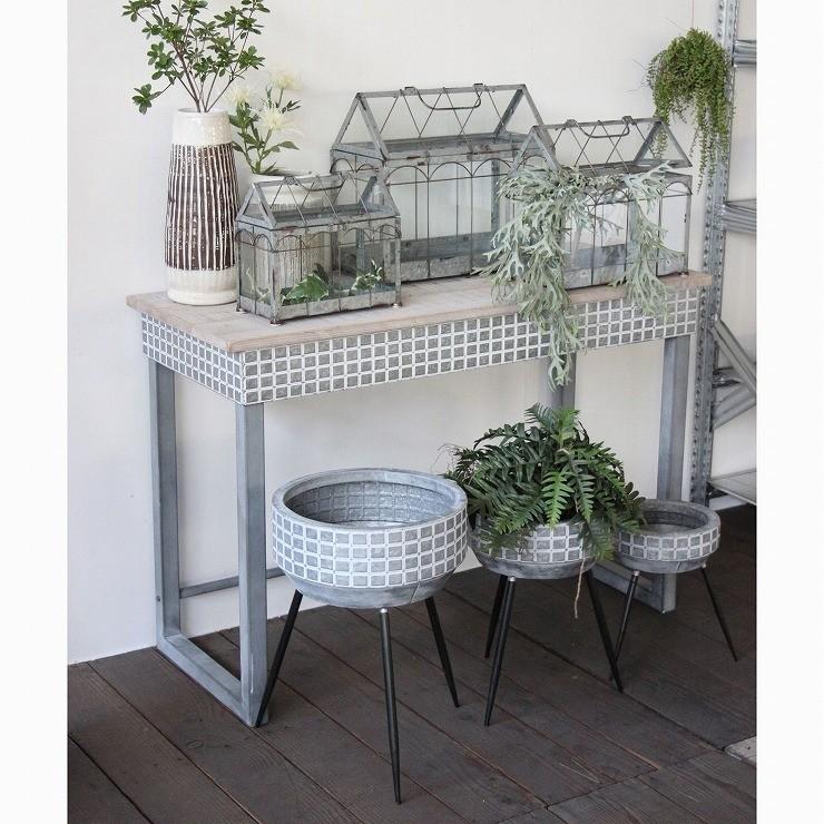 SCANDINAVIAN メタルスタンドウッドテーブル FJGK2950 代引不可 幅 奥行