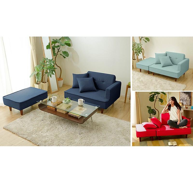 日本製 コンパクト カウチソファ 2人掛け NAP ソファ 北欧 おしゃれ 肘