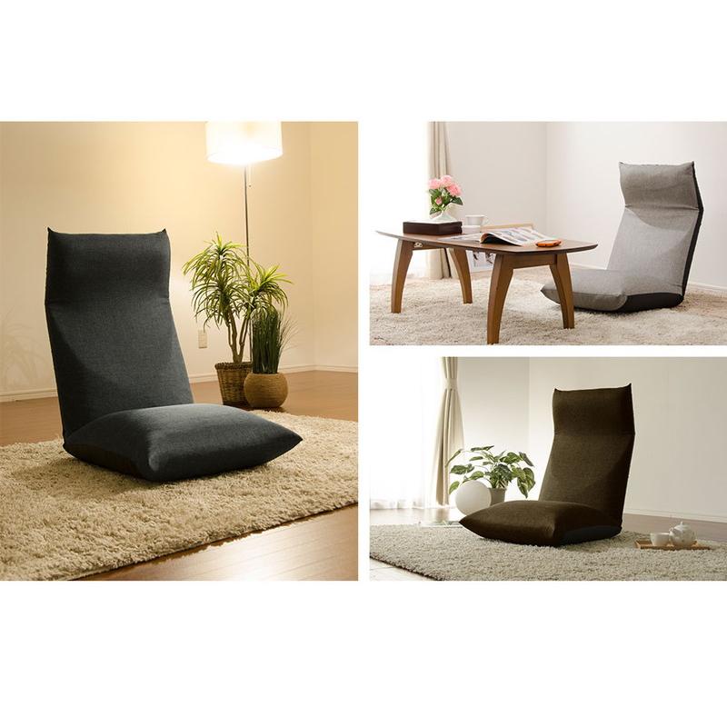 座椅子 日本製 ポケットコイル リクライニング ハイバック 一人掛け 1