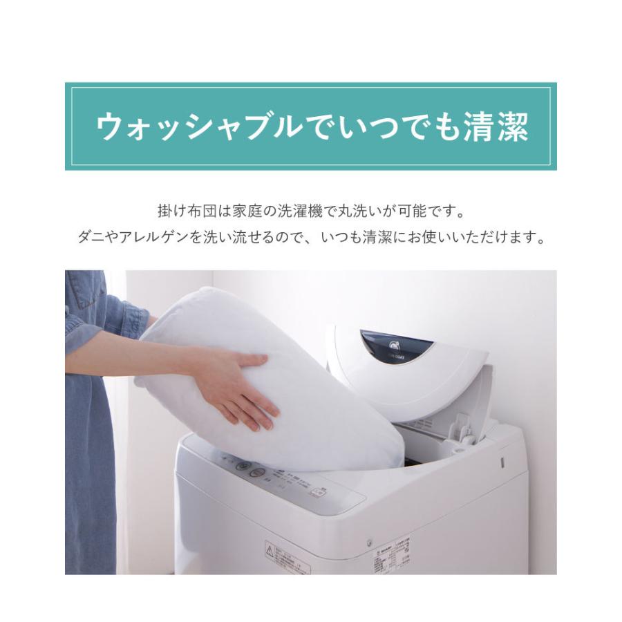 TEIJIN（テイジン） 掛け布団 日本製 シングル 単品 抗菌 防臭 防ダニ