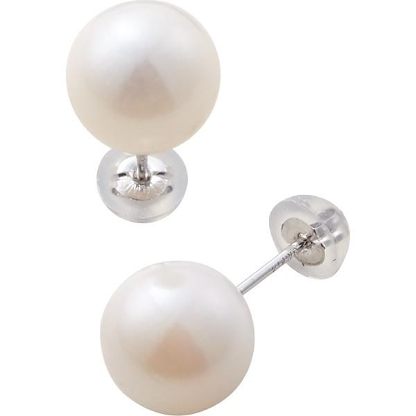 アトリエエトラ 本真珠プラチナピアス ホワイト 装身具 アクセサリー ピアス AEPI-300W 代引不可