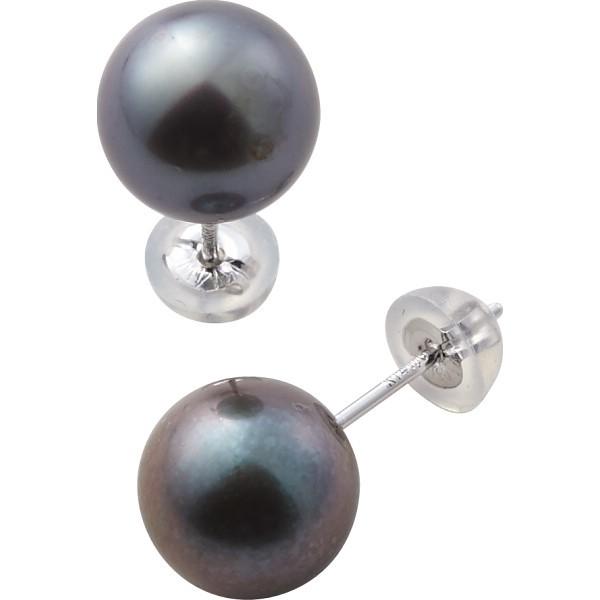 アトリエエトラ 本真珠プラチナピアス グレー 装身具 アクセサリー ピアス AEPI-300G 代引不可