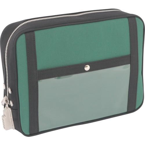 SANEI 帆布メール用ポーチ L SED-1錠付 モスグリーン PLSED07