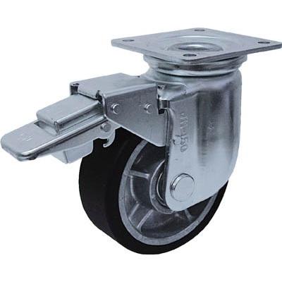 ヨドノ 重荷重用MCナイロン車付自在車ブレーキ付 YRRJMB100 キャスター・重荷重用キャスター