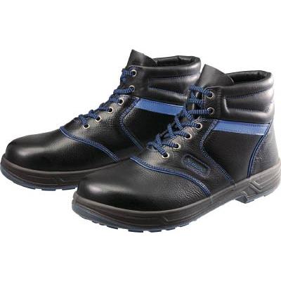 シモン 安全靴 編上靴 ＳＬ22−ＢＬ黒／ブルー 23．5ｃｍ SL22BL-23.5 安全靴・作業靴・安全靴