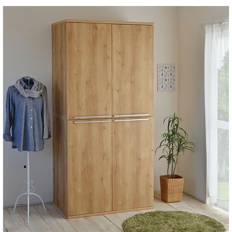 日本製 ワイド ワードローブ 幅88.6 大容量 タンス 洋服タンス コート