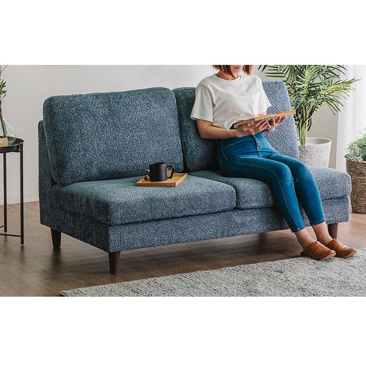 カウチソファ 3人掛けソファ 幅170cm ソファ ブークレ生地 肌触り 高級