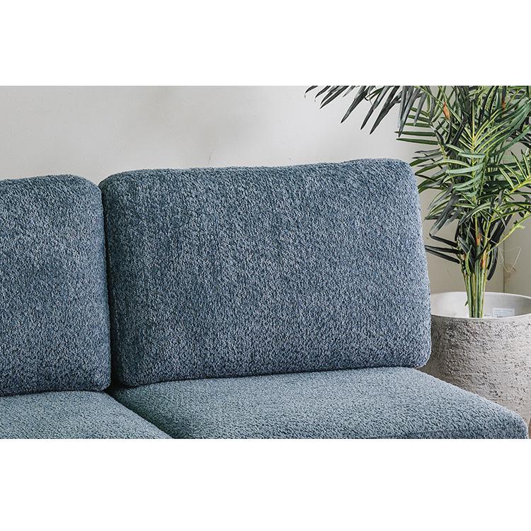 カウチソファ 3人掛けソファ 幅170cm ソファ ブークレ生地 肌触り 高級