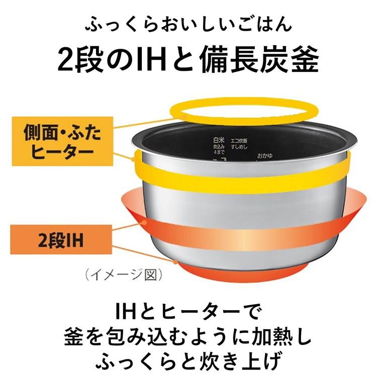 炊飯器 5.5g合 パナソニック Panasonic SR-FE101-K IHジャー炊飯器 5.5