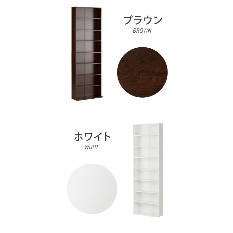 コミックラック ハイタイプ 幅60 高さ180 本棚 オープンラック カラー