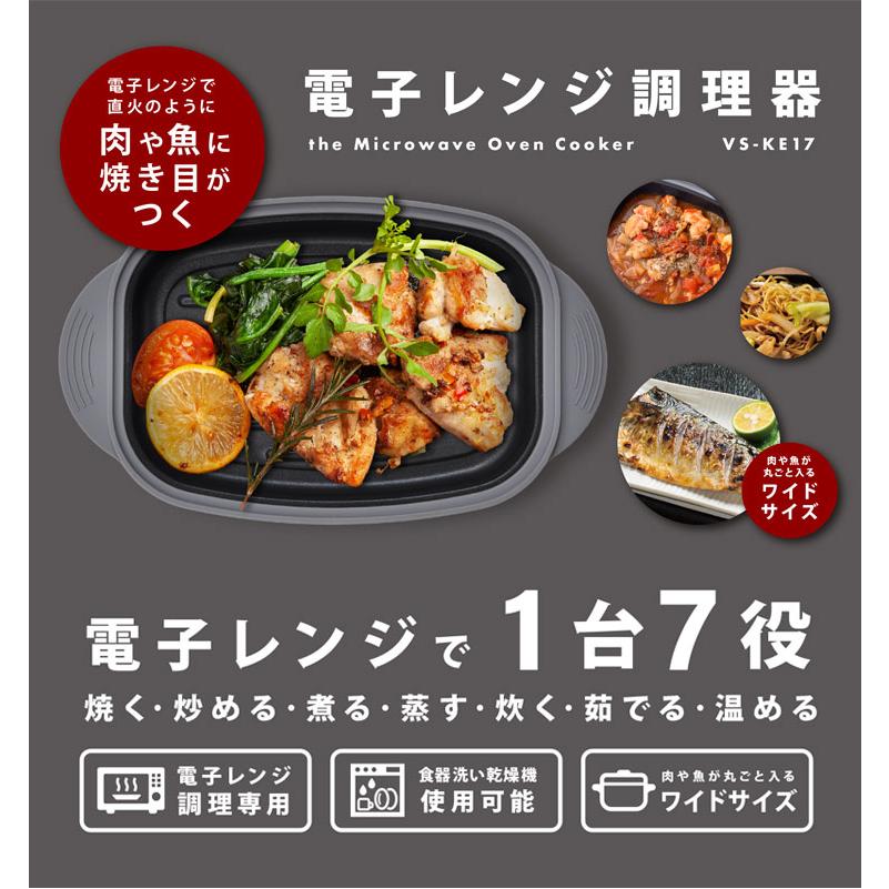 電子レンジ調理器 角型 専用レシピブック付き 38レシピ レンジでチン