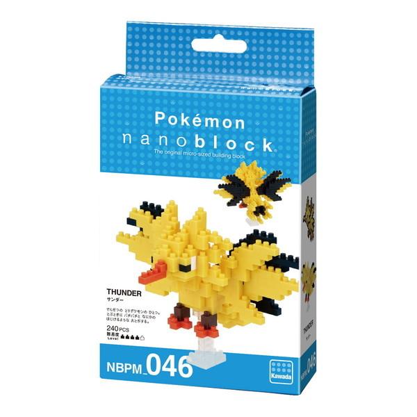 ナノブロック ポケットモンスター サンダー カワダ 玩具 おもちゃ 定期入れの