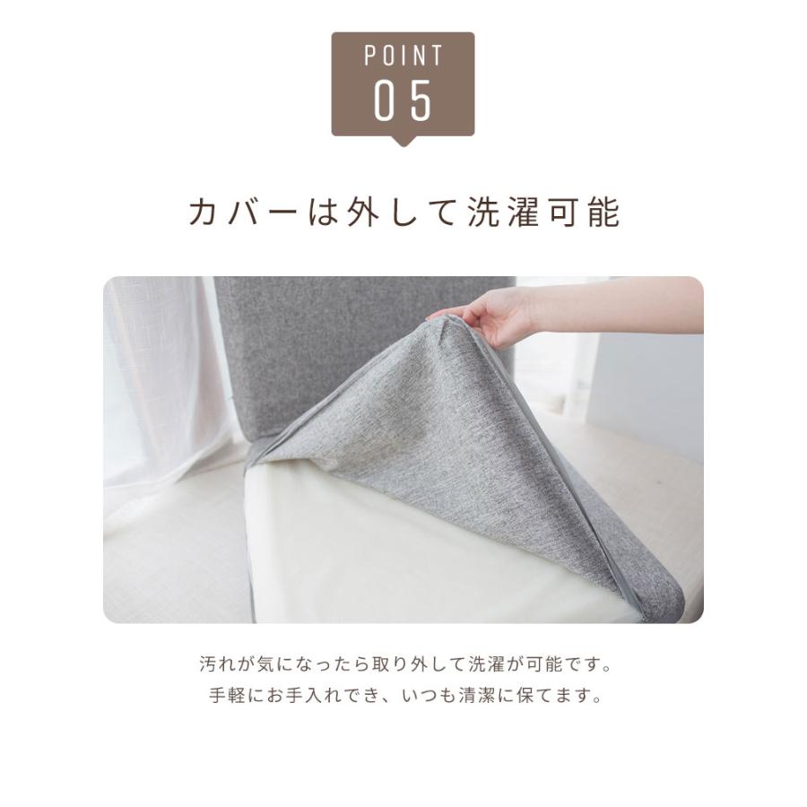 ロングシートクッションマット 折りたたみ 50×100cm 7cm厚 2つ折り 2人