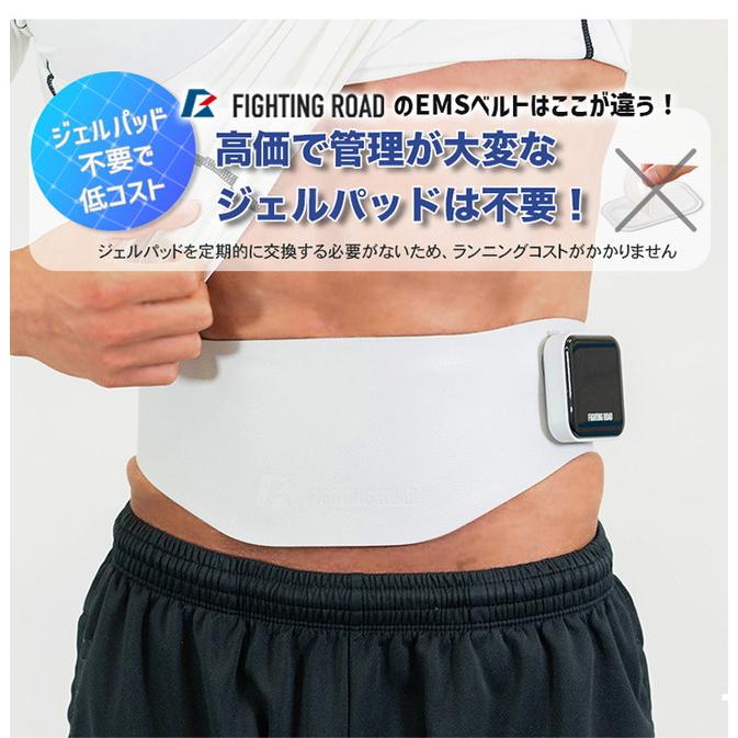 ems 腹筋ベルト 温熱機能付 ジェル不要 EMSアブバックベルト ユニセックス グレー EMS BODY FITTER 腹筋 腕 ふくらはぎ ふともも トレーニング ベルト 代引不可｜rcmdin｜07