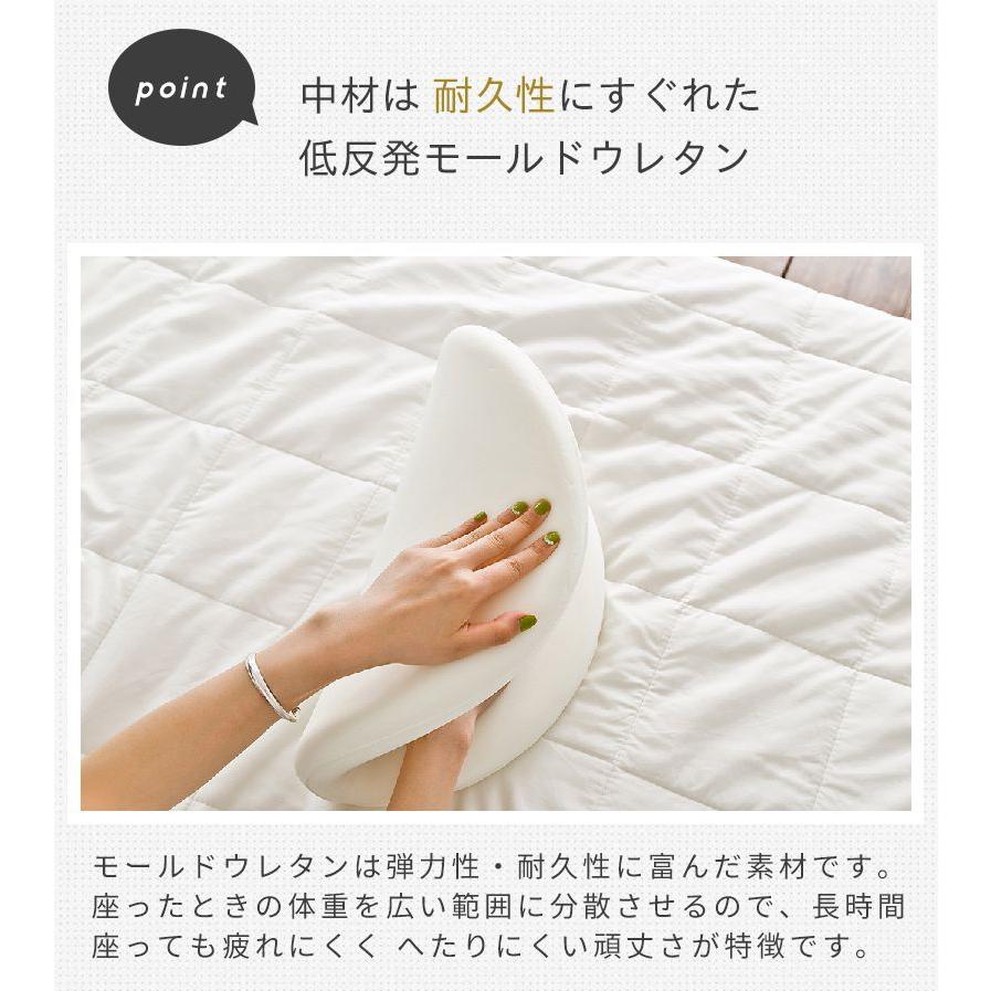 座布団 クッション 極厚 低反発 円形 直径40cm 滑り止め チェアパッド