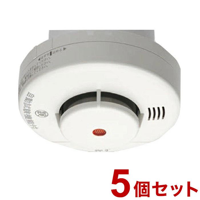 5個セット ニッタン 住宅用火災警報器 けむタンちゃん 煙式 KRH-1B