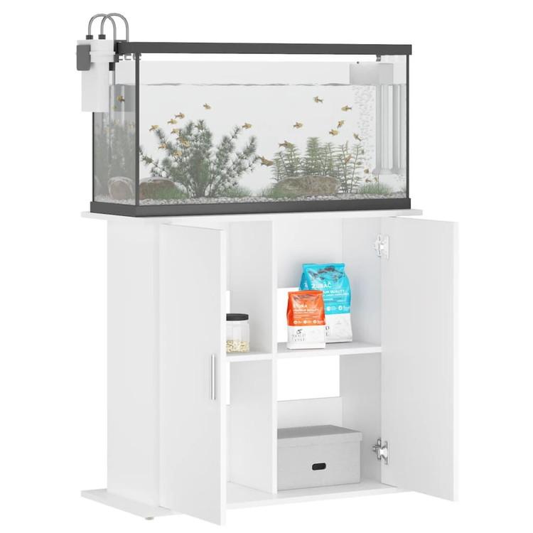 vidaXL 水槽スタンド ホワイト 81x36x73 cm エンジニアードウッド 動物&ペット用品 ペット用品 魚用品 Aquarium Stands 代引不可_2