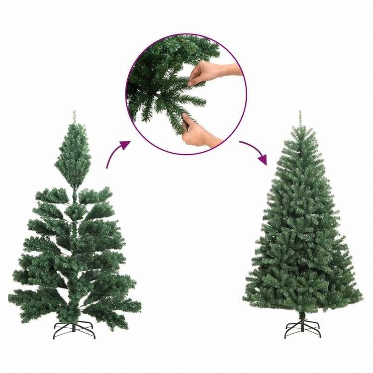180cm 人工クリスマスツリー vidaXL 人工クリスマスツリー ヒンジ式 雪付き 180 cmホーム ガーデン