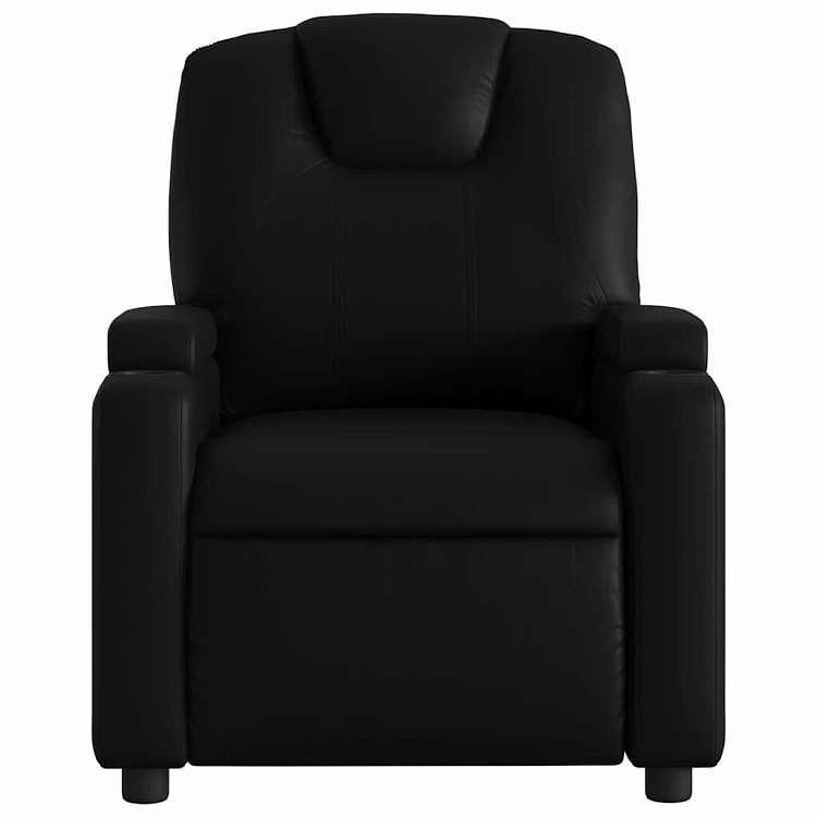vidaXL リクライニングチェア ブラック フェイクレザー 家具 チェア アームチェア・リクライニングチェア・スリーピングチェア 代引不可の画像