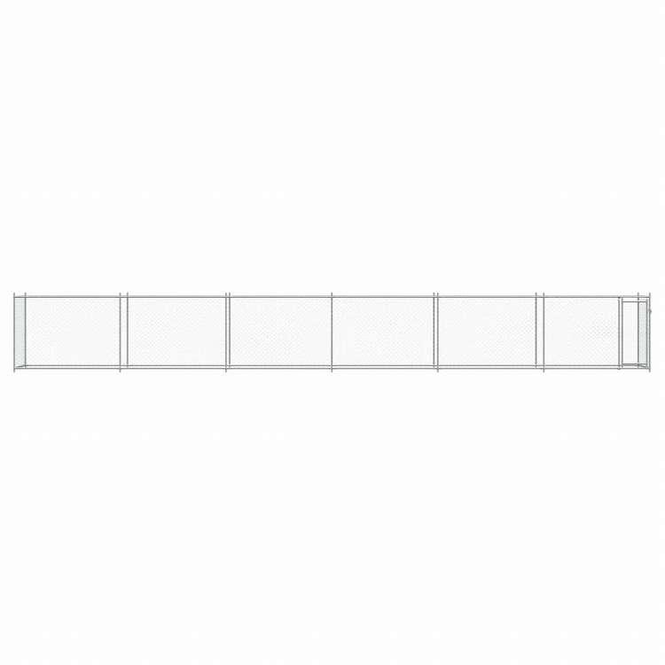 vidaXL 犬用ケージ ドア付き グレー 12x2x1.5 m 亜鉛メッキ鋼動物 ペット用品 ペット用品 犬用品 犬小屋・ドッグラン 代引不可_3