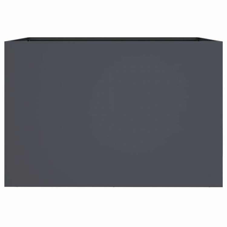 vidaXL プランター アントラシート 62x40x39cm スチール ホーム ガーデン 芝 ガーデン ガーデニング 鉢植え・プランター 代引不可_4