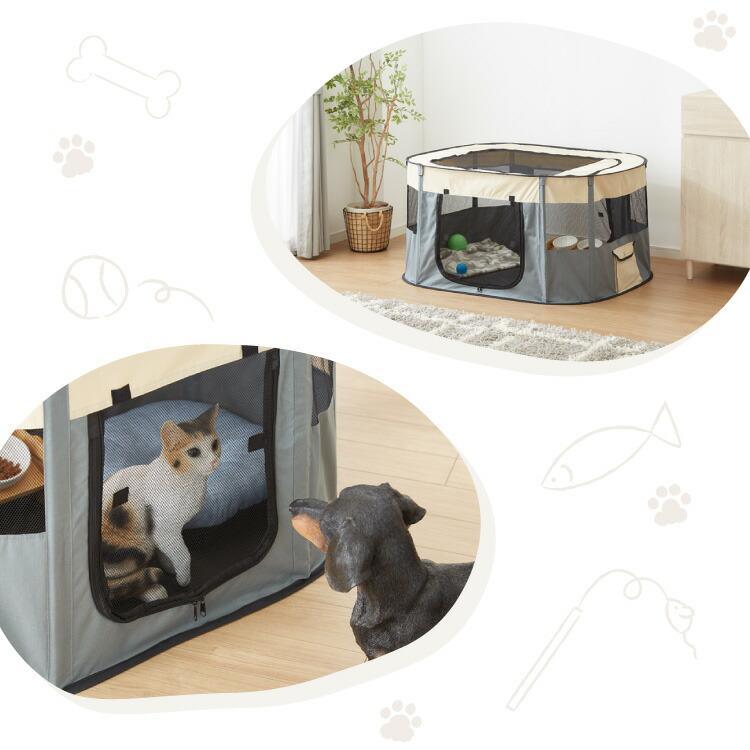 ペットサークル 折りたたみ XL 小型犬 中型犬 猫 収納 飛び出し防止