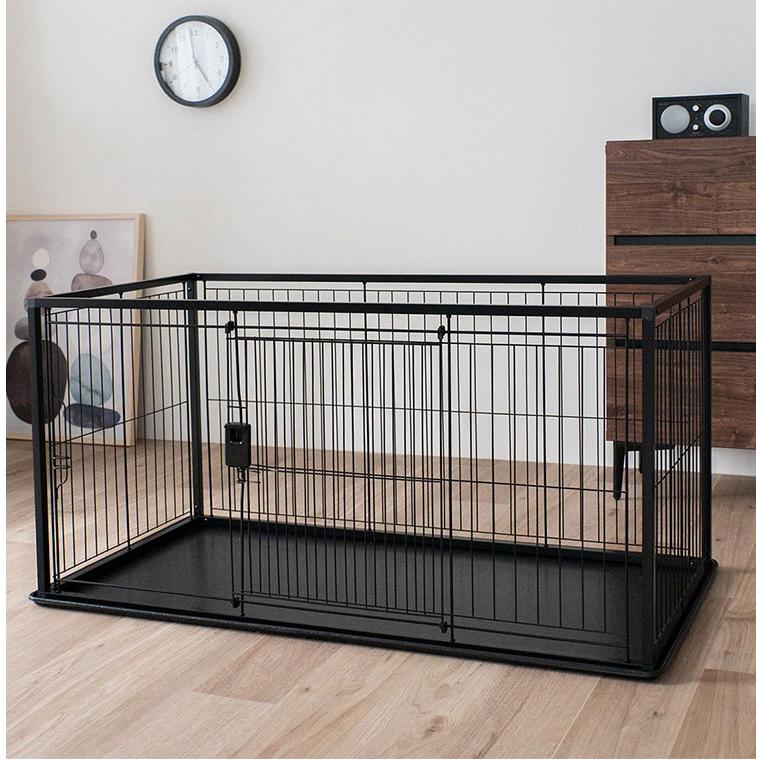 リッチェル 犬用 サークル ケージ 120×60cm 高さ60cm シンプル インテリアペットサークル 120-60 大型 大きい 犬用サークルの画像