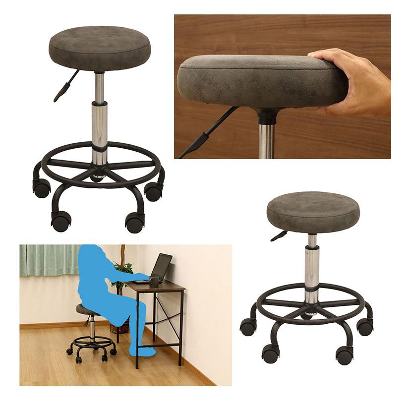 インダストリアル 工業系 回転式スツール ワークチェア キャスター付き インダストリアル 工業系 回転式スツール ワークチェア