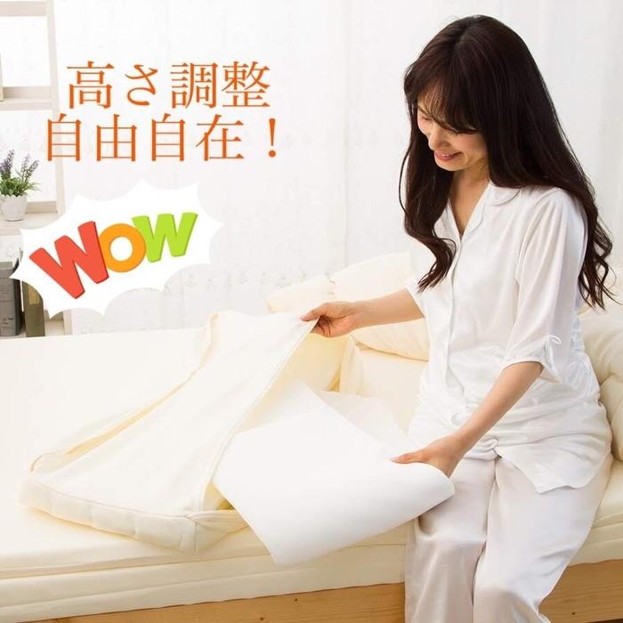 まくら ピロー 枕 高触感 パイプタイプ 国産 抗菌 防菌 寝返り 清潔 代引不可 【チャミー】