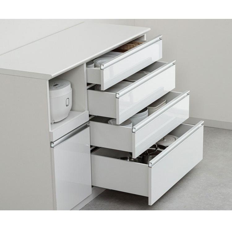 食器棚 幅120cm 完成品 120 キッチンカウンター 日本製 国産 大川家具
