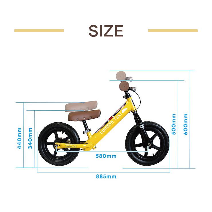 Jefferys London Taxi キックバイク ロンドンタクシー ジェフェリーズ スチール製 12型 足こぎ自転車 自転車 子供 12インチ 子供用 モダン おしゃれ 代引不可 | ブランド登録なし | 01