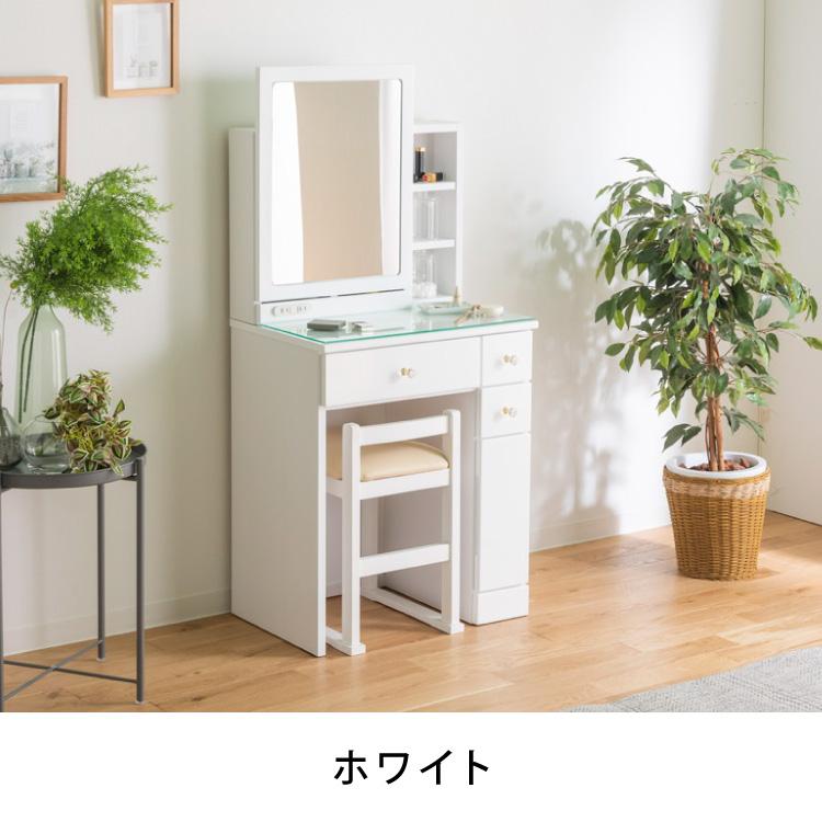 ドレッサー デスク 一面鏡 幅60cm 収納 完成品 鏡付き ドレッサー デスク 一面鏡 幅60cm 収納 完成品 鏡付き